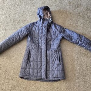 Women's Quilted Purple Ski Jacket